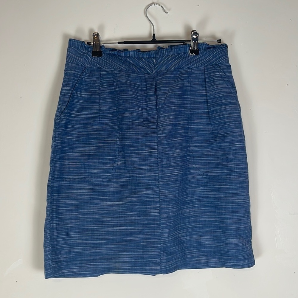 J Crew Linen Blend Mini Skirt Size 6